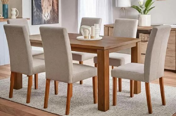 ترابيزه سفره مع 6 كراسي