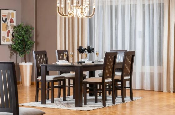 ترابيزه سفره مع 6كراسي