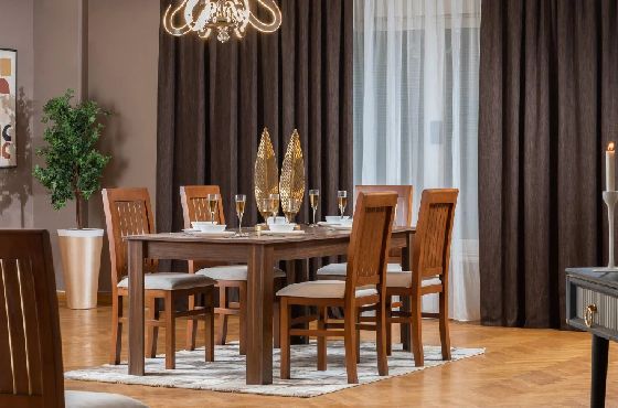 ترابيزه سفره مع 6كراسي