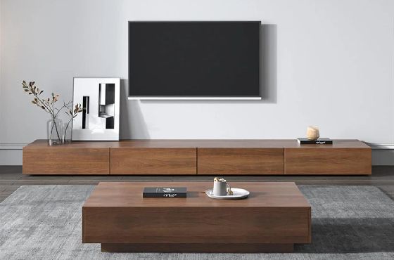 ترابيزة تليفزيون مع ترابيزة قهوة