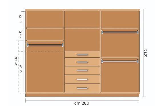 دولاب جرار 200×280سم